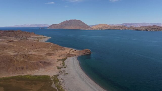 Explore the La Gringa area in Bahia De Los Angeles with campsites along the Sea of Cortez and stunning views of the desert landscape.