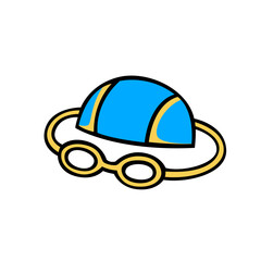 Fototapeta premium Swimming Equipment Icon