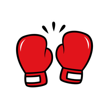 red boxing gloves