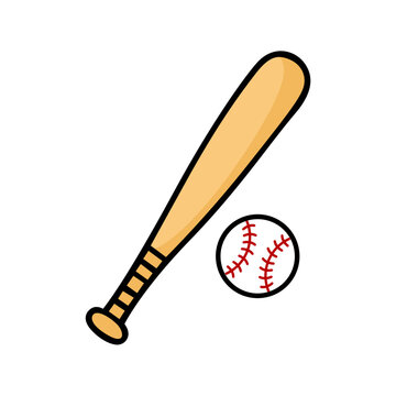 baseball bat and ball
