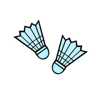 two badminton shuttlecock 