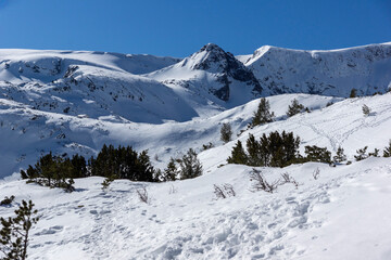 Naklejka premium Rila Mountain near The Seven Rila Lakes, Bulgaria
