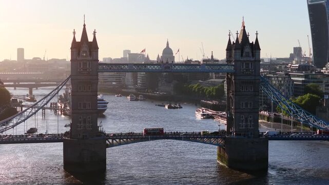 Tower Bridge London Sunset 4K