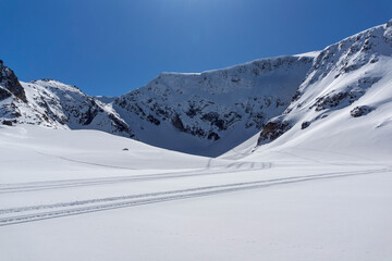 Obraz premium Rila Mountain near The Seven Rila Lakes, Bulgaria