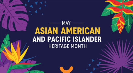 Obraz premium Asian american and pacific islander heritage month celebration in may