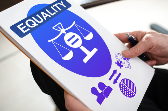 Equality concept on a paper