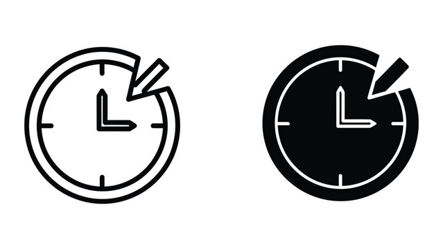 Broken analog clock showing time 1:40 with cracked face