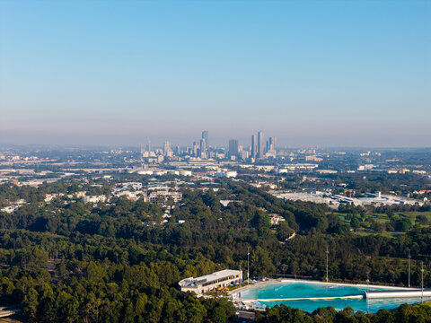 Beautiful view of Parramatta Skyline with sunny sky.