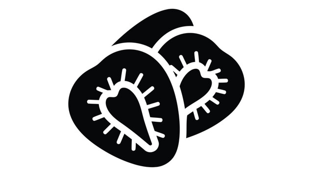 Freeze dried strawberry slices icon