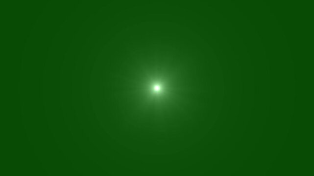 Flashing lens flares blinking light, optical lens flare effect, camera flashes light blinking, sun light burst, rays energy lines, light flares shine, lens flare effects lights on green screen.