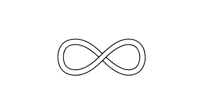 Double line infinity symbol