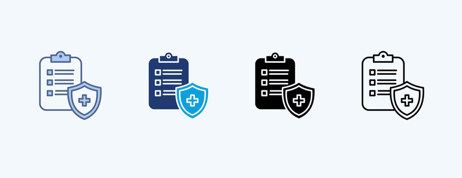 Safety Protocol Multiple Icon Illustration Vector