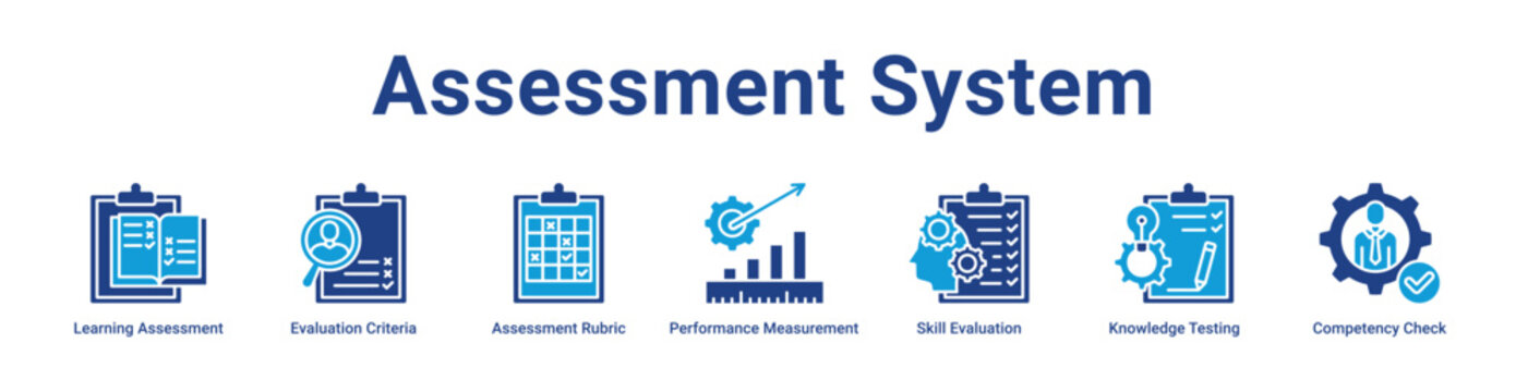 -Assessment System web Icon Banner and Collection