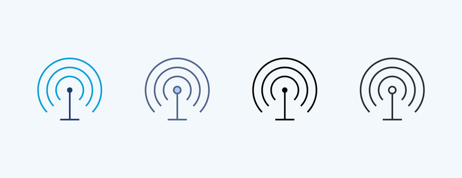 Hotspot Multiple Icon Illustration Vector