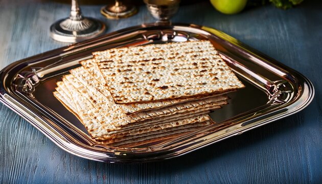 matzah passover seder plate