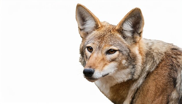 coyote standing isolated
