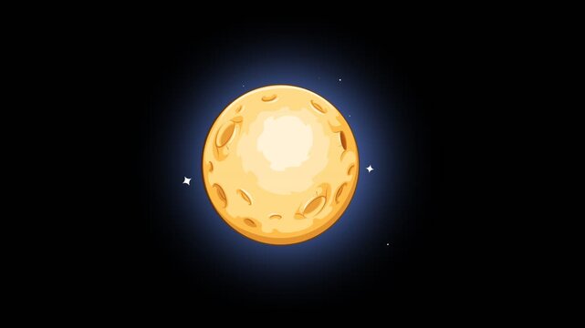abstract illustration 2D reveal opening montage on alpha background