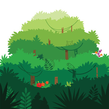 Colorful illustration of a monkey.