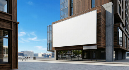 Obraz premium Urban Billboard Mockup Background