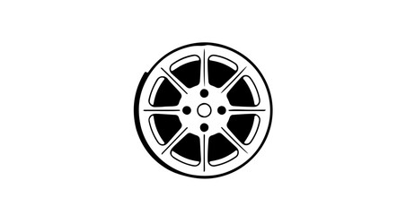 Obraz premium Film reel icon