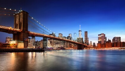 Fototapeta premium brooklyn bridge at night