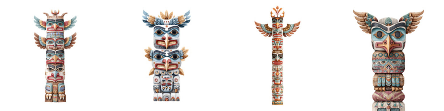 Northwest Coast Totem Poles: Indigenous Art Collection