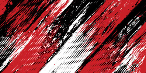 Gaming esport background striking stripes electric banner vector illustration design red black grunge brush wing comic pattern modern abstract concept livery stripes decal paint splash splatter.eps 10 © Samsul