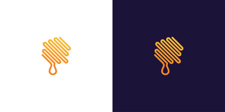 honey  modern style icon logo design