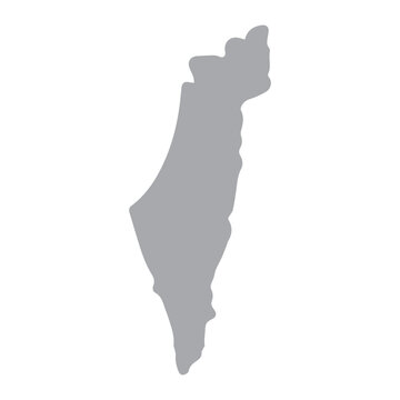 Israel Palestine Map Shape