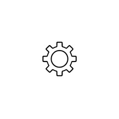Fototapeta premium Bold Circuit Gear Network Technology Icon