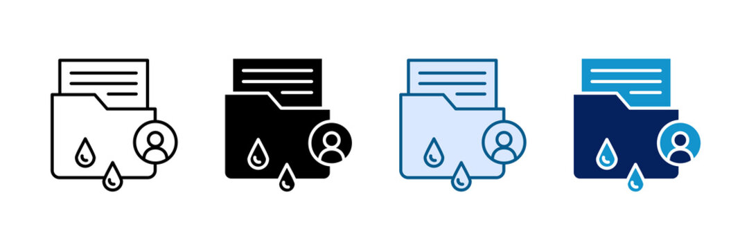Data Leak Icon Set Multiple Style Collection