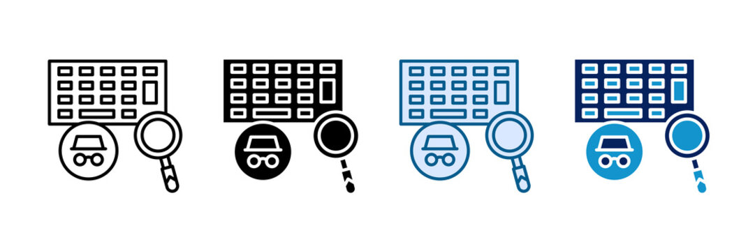 Keylogger Icon Set Multiple Style Collection