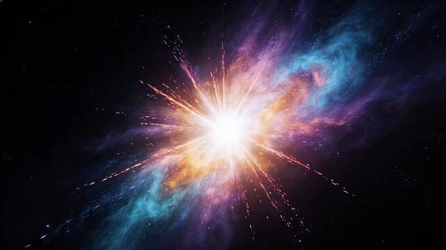 Cosmic explosion in space