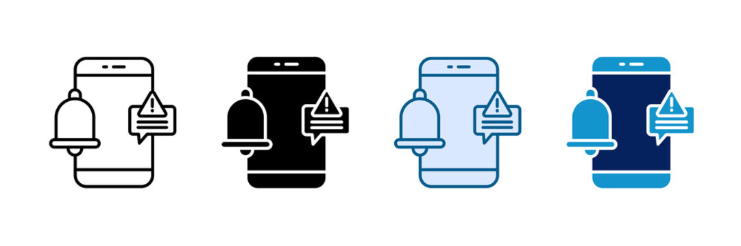 Error Notification Icon Set Multiple Style Collection