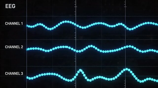 EEG brainwave activity chart