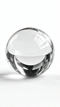 crystal ball on a white background
