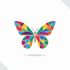 Colorful Butterfly Graphic Design Element. © Bonaji