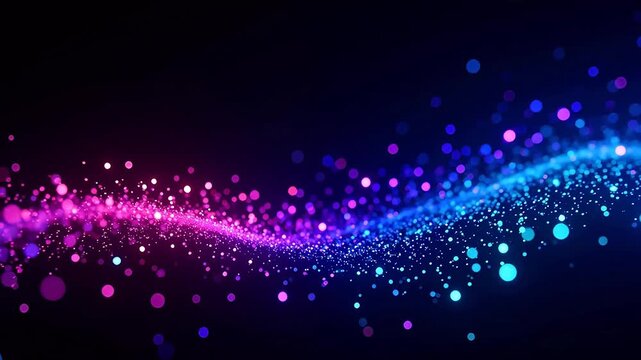 Colorful abstract light wave