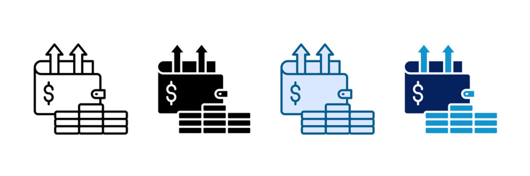 Extra Income Icon Set Multiple Style Collection