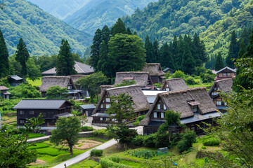 世界遺産、五箇山相倉合掌集落の夏 © Hiro074