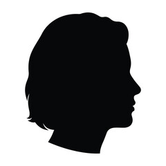Woman silhouette profile portrait headshot © Fatema Artworks