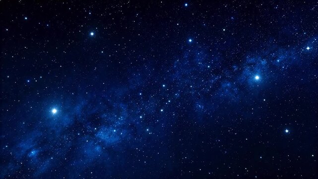 Night sky with stars and galaxy
