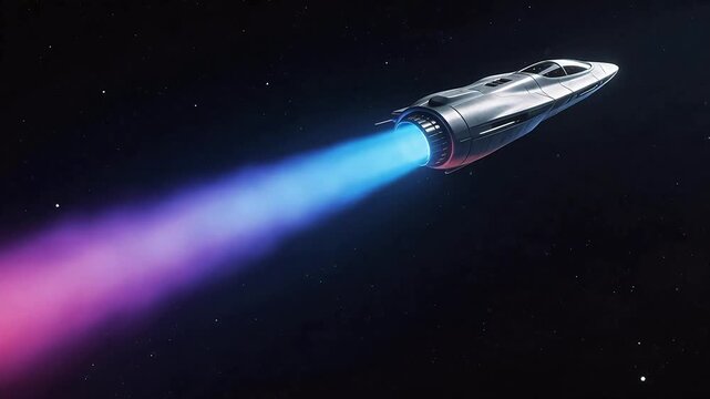 Spacecraft in outer space