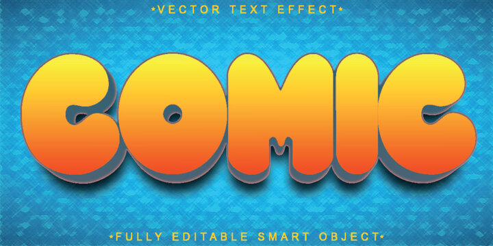  Comic Pop Art Speech Typography Style Vector Fully Editable Smart Object Text Effect