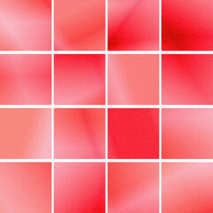 Fototapeta premium Gentle coral pink gradient grid with soft transitions and light grain, creating a romantic, feminine backdrop ideal for beauty branding, invitations, and lifestyle designs.