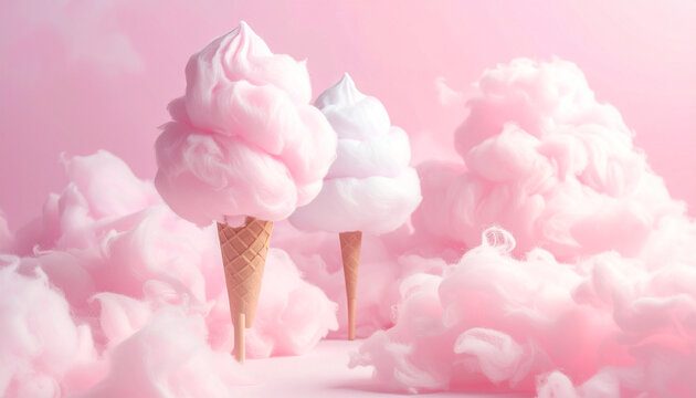 Pink Cotton Candy Clouds