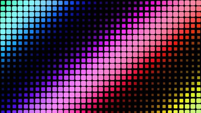 Vibrant digital color gradient background: Rainbow spectrum equalizer pattern