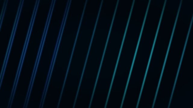 Abstract glowing blue digital background with dynamic futuristic diagonal stripes motion