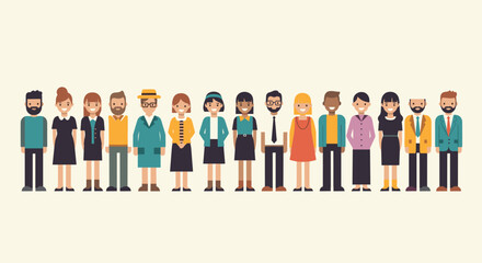 Fototapeta premium Diverse cheerful people representing community and teamwork for business projects and presentations