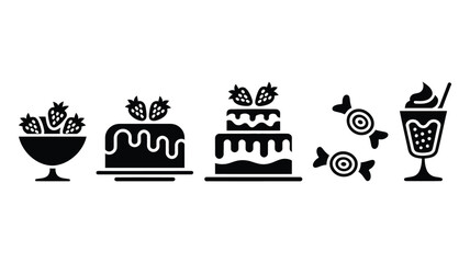 birthday cake design with candles and decorative elements for celebration party greeting invitation bakery and festive event concept modern vector illustration style. © ABUBOKKORsiddik